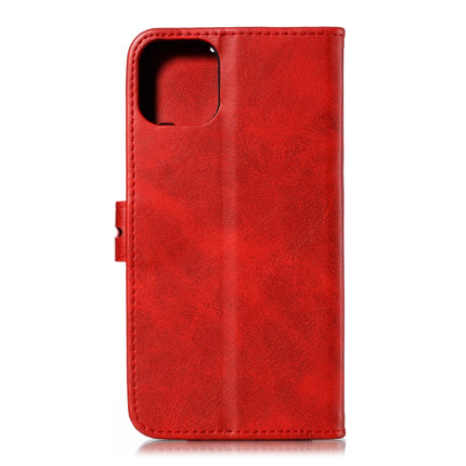 Horizontale Klapphülle aus Leder mit geprägtem „Happy Cat“-Muster, Halter, Kartenfächern, Geldbörse und Bilderrahmen, für iPhone 12/12 Pro, für iPhone 12 Pro Max