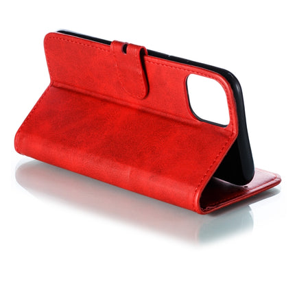 Horizontale Klapphülle aus Leder mit geprägtem „Happy Cat“-Muster, Halter, Kartenfächern, Geldbörse und Bilderrahmen, für iPhone 12/12 Pro, für iPhone 12 Pro Max