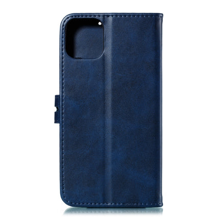 Horizontale Klapphülle aus Leder mit geprägtem „Happy Cat“-Muster, Halter, Kartenfächern, Geldbörse und Bilderrahmen, für iPhone 12/12 Pro, für iPhone 12 Pro Max