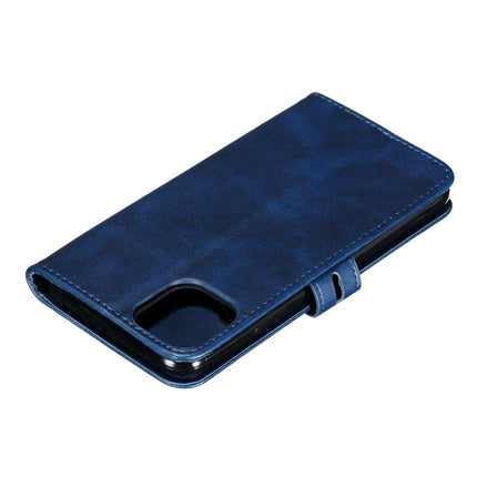 Horizontale Klapphülle aus Leder mit geprägtem „Happy Cat“-Muster, Halter, Kartenfächern, Geldbörse und Bilderrahmen, für iPhone 12/12 Pro, für iPhone 12 Pro Max