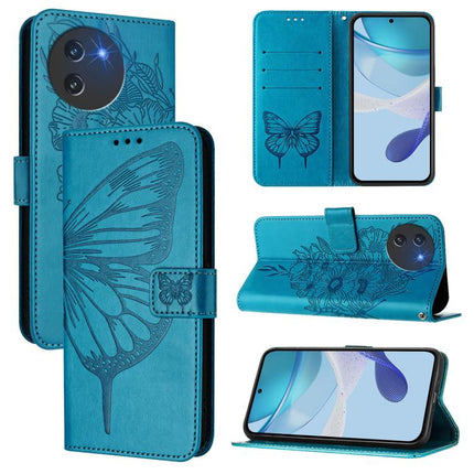 Embossed Butterfly Leather Phone Case, For Doogee Note 56 / Note 56 Pro, For Doogee Note 59 / Note 59 Pro, For Doogee N55 Plus