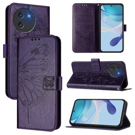 Embossed Butterfly Leather Phone Case, For Doogee Note 56 / Note 56 Pro, For Doogee Note 59 / Note 59 Pro, For Doogee N55 Plus
