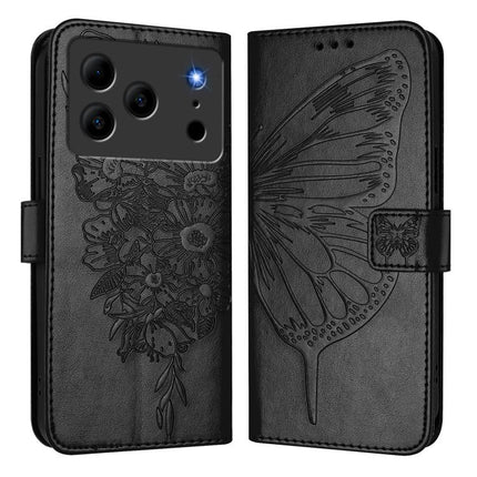 Embossed Butterfly Leather Phone Case, For Doogee Note 56 / Note 56 Pro, For Doogee Note 59 / Note 59 Pro, For Doogee N55 Plus