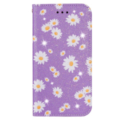 Glittering Daisy Magnetic Horizontal Flip Leather Case with Holder & Card Slots & Photo Frame, For Samsung Galaxy Note20, For Samsung Galaxy Note20 Ultra, For iPhone 12 Pro Max, For iPhone 12 / 12 Pro, For iPhone 12 mini