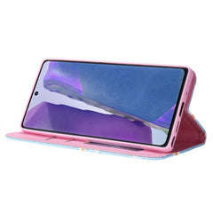 Glitzernde, magnetische horizontale Flip-Lederhülle mit Daisy-Motiv, mit Halterung, Kartenfächern und Bilderrahmen, für Samsung Galaxy Note20, für Samsung Galaxy Note20 Ultra, für iPhone 12 Pro Max, für iPhone 12/12 Pro, für iPhone 12 mini