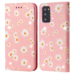 Glittering Daisy Magnetic Horizontal Flip Leather Case with Holder & Card Slots & Photo Frame, For Samsung Galaxy Note20, For Samsung Galaxy Note20 Ultra, For iPhone 12 Pro Max, For iPhone 12 / 12 Pro, For iPhone 12 mini