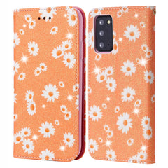 Glittering Daisy Magnetic Horizontal Flip Leather Case with Holder & Card Slots & Photo Frame, For Samsung Galaxy Note20, For Samsung Galaxy Note20 Ultra, For iPhone 12 Pro Max, For iPhone 12 / 12 Pro, For iPhone 12 mini