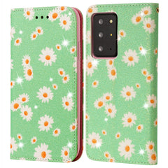 Glittering Daisy Magnetic Horizontal Flip Leather Case with Holder & Card Slots & Photo Frame, For Samsung Galaxy Note20, For Samsung Galaxy Note20 Ultra, For iPhone 12 Pro Max, For iPhone 12 / 12 Pro, For iPhone 12 mini