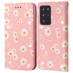 Glittering Daisy Magnetic Horizontal Flip Leather Case with Holder & Card Slots & Photo Frame, For Samsung Galaxy Note20, For Samsung Galaxy Note20 Ultra, For iPhone 12 Pro Max, For iPhone 12 / 12 Pro, For iPhone 12 mini