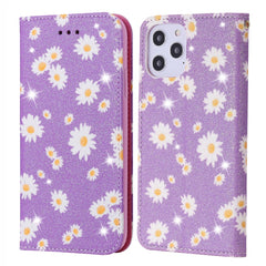 Glittering Daisy Magnetic Horizontal Flip Leather Case with Holder & Card Slots & Photo Frame, For Samsung Galaxy Note20, For Samsung Galaxy Note20 Ultra, For iPhone 12 Pro Max, For iPhone 12 / 12 Pro, For iPhone 12 mini