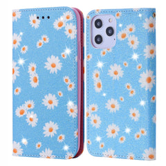 Glittering Daisy Magnetic Horizontal Flip Leather Case with Holder & Card Slots & Photo Frame, For Samsung Galaxy Note20, For Samsung Galaxy Note20 Ultra, For iPhone 12 Pro Max, For iPhone 12 / 12 Pro, For iPhone 12 mini