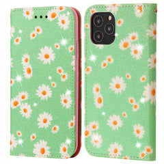 Glittering Daisy Magnetic Horizontal Flip Leather Case with Holder & Card Slots & Photo Frame, For Samsung Galaxy Note20, For Samsung Galaxy Note20 Ultra, For iPhone 12 Pro Max, For iPhone 12 / 12 Pro, For iPhone 12 mini