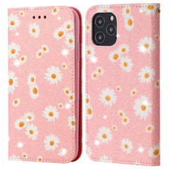 Glittering Daisy Magnetic Horizontal Flip Leather Case with Holder & Card Slots & Photo Frame, For Samsung Galaxy Note20, For Samsung Galaxy Note20 Ultra, For iPhone 12 Pro Max, For iPhone 12 / 12 Pro, For iPhone 12 mini