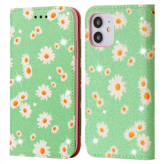 Glittering Daisy Magnetic Horizontal Flip Leather Case with Holder & Card Slots & Photo Frame, For Samsung Galaxy Note20, For Samsung Galaxy Note20 Ultra, For iPhone 12 Pro Max, For iPhone 12 / 12 Pro, For iPhone 12 mini