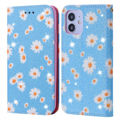 Glittering Daisy Magnetic Horizontal Flip Leather Case with Holder & Card Slots & Photo Frame, For Samsung Galaxy Note20, For Samsung Galaxy Note20 Ultra, For iPhone 12 Pro Max, For iPhone 12 / 12 Pro, For iPhone 12 mini