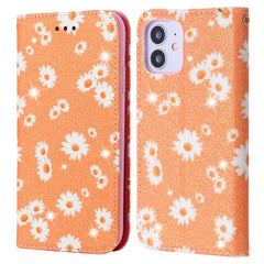 Glittering Daisy Magnetic Horizontal Flip Leather Case with Holder & Card Slots & Photo Frame, For Samsung Galaxy Note20, For Samsung Galaxy Note20 Ultra, For iPhone 12 Pro Max, For iPhone 12 / 12 Pro, For iPhone 12 mini