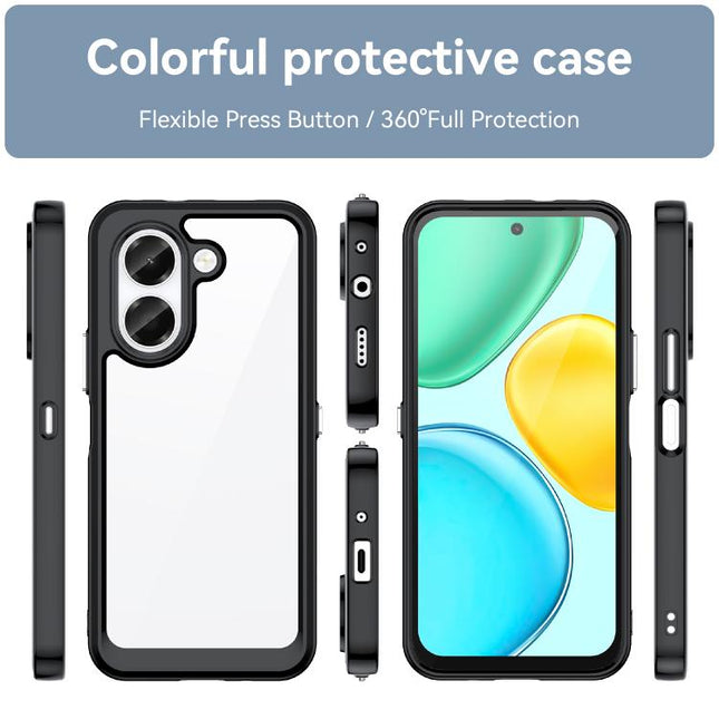 Colorful Series Acrylic Hybrid TPU Phone Case, For Honor X7e 4G, For Honor Magic8 Lite, For Honor X5c 4G, For Honor Magic8 Pro