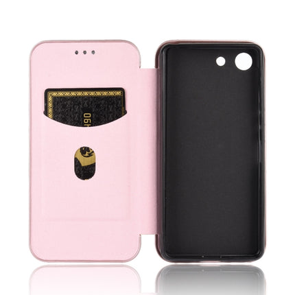 Carbon Fiber Texture Magnetic Horizontal Flip TPU + PC + PU Leather Case with Card Slot, For Sony Xperia Ace, For Sony Xperia 1 II, For Sony Xperia 1, For Sony Xperia 5