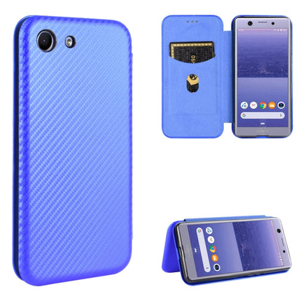 Carbon Fiber Texture Magnetic Horizontal Flip TPU + PC + PU Leather Case with Card Slot, For Sony Xperia Ace, For Sony Xperia 1 II, For Sony Xperia 1, For Sony Xperia 5