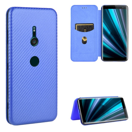 Carbon Fiber Texture Magnetic Horizontal Flip TPU + PC + PU Leather Case with Card Slot, For Sony Xperia 10 Plus, For Sony Xperia 10, For Sony Xperia XZ3