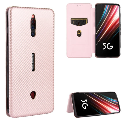 Carbon Fiber Texture Magnetic Horizontal Flip TPU + PC + PU Leather Case with Card Slot, For ZTE nubia Red Magic 5S, For ZTE Axon 11 5G, For ZTE Blade A3 Lite, For ZTE A1 ZTG01 5G