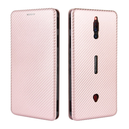 Carbon Fiber Texture Magnetic Horizontal Flip TPU + PC + PU Leather Case with Card Slot, For ZTE nubia Red Magic 5S, For ZTE Axon 11 5G, For ZTE Blade A3 Lite, For ZTE A1 ZTG01 5G