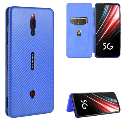 Carbon Fiber Texture Magnetic Horizontal Flip TPU + PC + PU Leather Case with Card Slot, For ZTE nubia Red Magic 5S, For ZTE Axon 11 5G, For ZTE Blade A3 Lite, For ZTE A1 ZTG01 5G