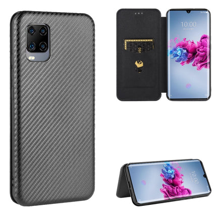 Carbon Fiber Texture Magnetic Horizontal Flip TPU + PC + PU Leather Case with Card Slot, For ZTE nubia Red Magic 5S, For ZTE Axon 11 5G, For ZTE Blade A3 Lite, For ZTE A1 ZTG01 5G