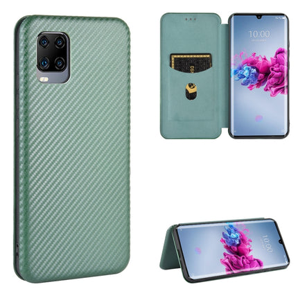 Carbon Fiber Texture Magnetic Horizontal Flip TPU + PC + PU Leather Case with Card Slot, For ZTE nubia Red Magic 5S, For ZTE Axon 11 5G, For ZTE Blade A3 Lite, For ZTE A1 ZTG01 5G