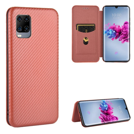 Carbon Fiber Texture Magnetic Horizontal Flip TPU + PC + PU Leather Case with Card Slot, For ZTE nubia Red Magic 5S, For ZTE Axon 11 5G, For ZTE Blade A3 Lite, For ZTE A1 ZTG01 5G