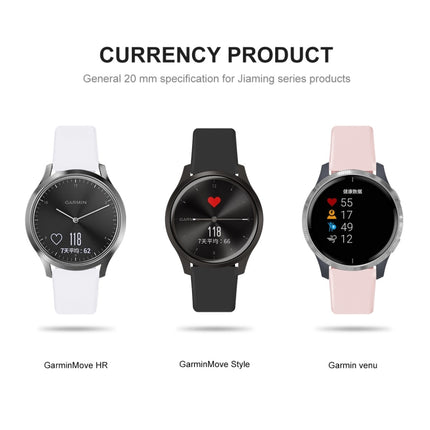 Solid Color Reverse Buckle Silicone Strap, Size: Large Size, For Garmin Vivoactive 3 / Vivomove HR