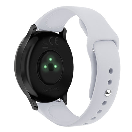 Solid Color Reverse Buckle Silicone Strap, Size: Large Size, For Garmin Vivoactive 3 / Vivomove HR