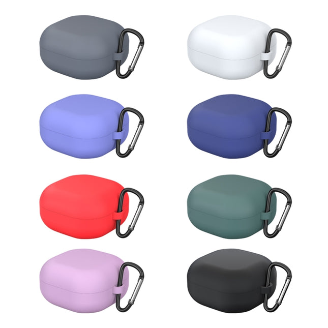 For Samsung Galaxy Buds Live Solid Color Anti-fall Earphone Protective Case with Hook
