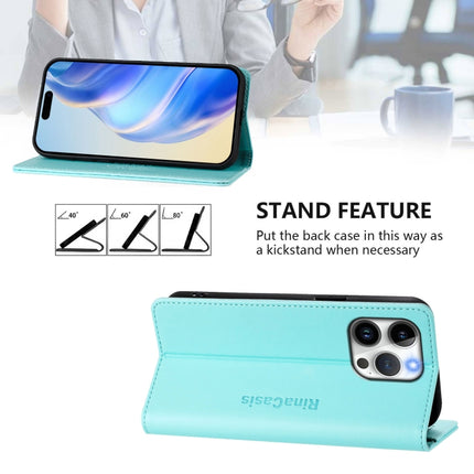RC01 Dual-Folded Magnetic Suction RFID Leather Phone Case, For iPhone 13 Pro Max, For iPhone 13 Pro, For iPhone 13 mini