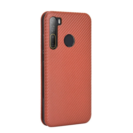 Carbon Fiber Texture Magnetic Horizontal Flip TPU + PC + PU Leather Case with Card Slot, For HTC Desire 20 Pro, For LG Harmony 4, For LG K31, For LG K40S