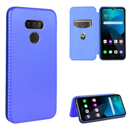 Carbon Fiber Texture Magnetic Horizontal Flip TPU + PC + PU Leather Case with Card Slot, For HTC Desire 20 Pro, For LG Harmony 4, For LG K31, For LG K40S