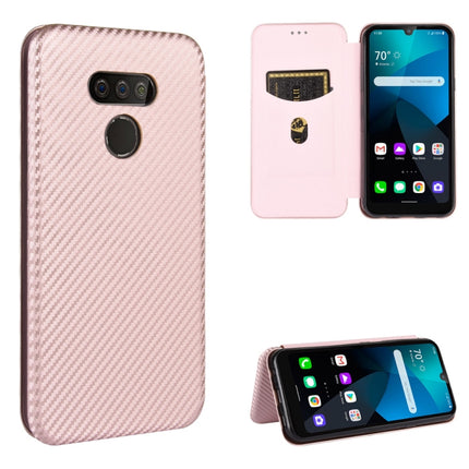 Carbon Fiber Texture Magnetic Horizontal Flip TPU + PC + PU Leather Case with Card Slot, For HTC Desire 20 Pro, For LG Harmony 4, For LG K31, For LG K40S