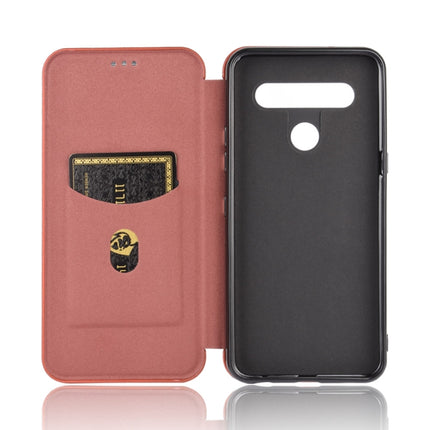 Carbon Fiber Texture Magnetic Horizontal Flip TPU + PC + PU Leather Case with Card Slot, For LG K41S / K51S, For LG K50S, For LG K51 / Q51, For LG K61 / Q61