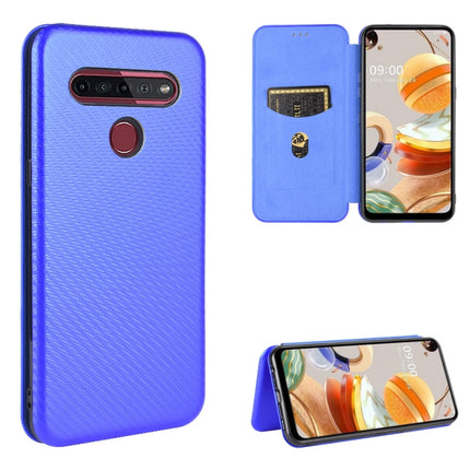 Carbon Fiber Texture Magnetic Horizontal Flip TPU + PC + PU Leather Case with Card Slot, For LG K41S / K51S, For LG K50S, For LG K51 / Q51, For LG K61 / Q61