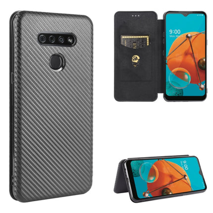 Carbon Fiber Texture Magnetic Horizontal Flip TPU + PC + PU Leather Case with Card Slot, For LG K41S / K51S, For LG K50S, For LG K51 / Q51, For LG K61 / Q61