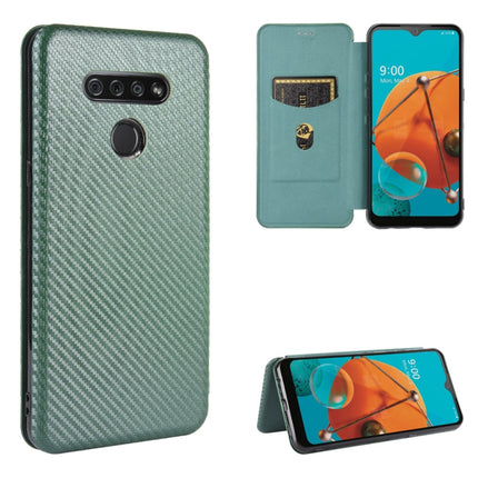 Carbon Fiber Texture Magnetic Horizontal Flip TPU + PC + PU Leather Case with Card Slot, For LG K41S / K51S, For LG K50S, For LG K51 / Q51, For LG K61 / Q61
