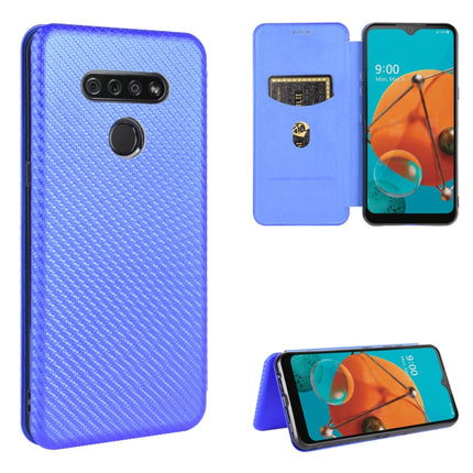 Carbon Fiber Texture Magnetic Horizontal Flip TPU + PC + PU Leather Case with Card Slot, For LG K41S / K51S, For LG K50S, For LG K51 / Q51, For LG K61 / Q61