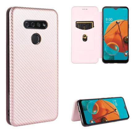 Carbon Fiber Texture Magnetic Horizontal Flip TPU + PC + PU Leather Case with Card Slot, For LG K41S / K51S, For LG K50S, For LG K51 / Q51, For LG K61 / Q61
