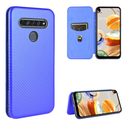 Carbon Fiber Texture Magnetic Horizontal Flip TPU + PC + PU Leather Case with Card Slot, For LG K41S / K51S, For LG K50S, For LG K51 / Q51, For LG K61 / Q61