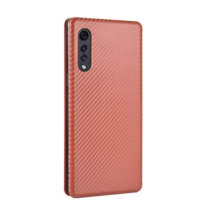 Carbon Fiber Texture Magnetic Horizontal Flip TPU + PC + PU Leather Case with Card Slot, For LG Velvet, For LG Q70, For LG Style 3 L-41, For LG Stylo 6