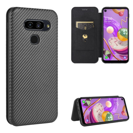 Carbon Fiber Texture Magnetic Horizontal Flip TPU + PC + PU Leather Case with Card Slot, For LG Velvet, For LG Q70, For LG Style 3 L-41, For LG Stylo 6