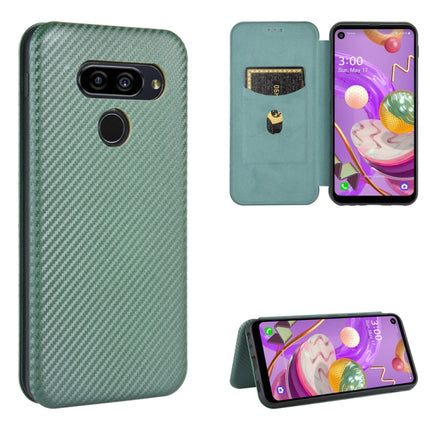 Carbon Fiber Texture Magnetic Horizontal Flip TPU + PC + PU Leather Case with Card Slot, For LG Velvet, For LG Q70, For LG Style 3 L-41, For LG Stylo 6