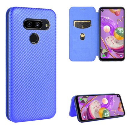 Carbon Fiber Texture Magnetic Horizontal Flip TPU + PC + PU Leather Case with Card Slot, For LG Velvet, For LG Q70, For LG Style 3 L-41, For LG Stylo 6