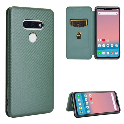 Carbon Fiber Texture Magnetic Horizontal Flip TPU + PC + PU Leather Case with Card Slot, For LG Velvet, For LG Q70, For LG Style 3 L-41, For LG Stylo 6