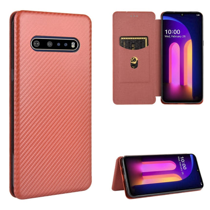 Carbon Fiber Texture Magnetic Horizontal Flip TPU + PC + PU Leather Case with Card Slot, For LG V60 ThinQ 5G, For BlackBerry KEY2, For BlackBerry Keyone, For Asus ROG Phone 3 ZS661KS, For Asus ROG Phone II